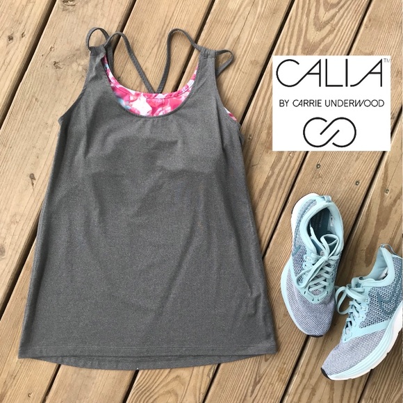 CALIA by Carrie Underwood Tops - Calia Carrie Underwood Strappy Floral Bra Tank Top